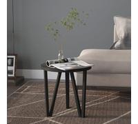 vidaXL Tavolino Nero Ø35 cm in MDF