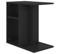 vidaXL Tavolino Nero 50x30x50 cm in Legno Multistrato