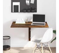 vidaXL Tavolino Parete Pieghevole Rovere Fumo 100x60x56 cm Multistrato