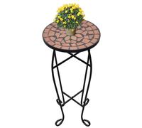 AX Tavolo Piante Mosaico ø30cm Vasi Terracotta Nero Balcone Giardino News 41127