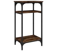 vidaXL Tavolino Rovere Fumo 40x30x75 cm in Legno Multistrato