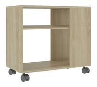 vidaXL Tavolino Rovere Sonoma 70x35x55 cm in Legno Multistrato