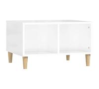 vidaXL Tavolino Salotto Bianco Lucido 60x50x36,5 cm Legno Multistrato