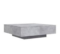 vidaXL Tavolino da salotto Grigio cemento 100x100x31 cm Legno multistrato