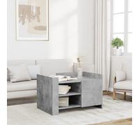 vidaXL Tavolino Salotto Grigio Cemento 80x50x50 cm Legno Multistrato