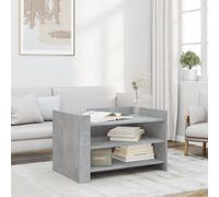 vidaXL Tavolino Salotto Grigio Cemento 80x50x50 cm Legno Multistrato