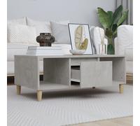 vidaXL Tavolino Salotto Grigio Cemento 90x50x36,5 cm Legno Multistrato