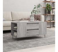 vidaXL Tavolino Salotto Grigio Sonoma 102x44,5x50 cm Legno Multistrato