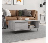 vidaXL Tavolino Salotto Grigio Sonoma 90x50x36,5 cm Legno Multistrato