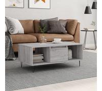 vidaXL Tavolino Salotto Grigio Sonoma 90x50x36,5 cm Legno Multistrato