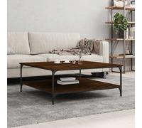 vidaXL Tavolino Salotto Rovere Marrone 100x100x40 cm Legno Multistrato
