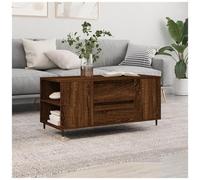 vidaXL Tavolino Salotto Rovere Marrone 102x44,5x50cm Legno Multistrato