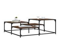 vidaXL Tavolino Salotto Rovere Marrone 107x107x40 cm Legno Multistrato