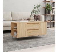 vidaXL Tavolino Salotto Rovere Sonoma 102x44,5x50 cm Legno Multistrato