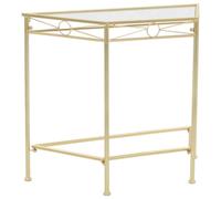 vidaXL Tavolino Vintage in Metallo 87x34x73 cm Oro