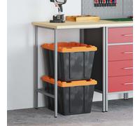 vidaXL Tavolo angolare Grigio 55 x 55 x 85 cm