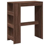vidaXL Tavolo Bar con Rastrelliera Marrone 90x40x103,5 cm Multistrato, Tavolo Bar con ripiano, Tavolo Alto, Mobile da Bar, Tavolo Bar da Cucina