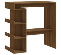 vidaXL Tavolo Bar con Ripiano Rovere Marrone 100x50x101,5cm Truciolato