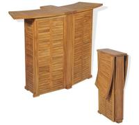 VIDAXL - Tavolo Bar Da Esterni In Legno Di Teak 155x53x105 Cm