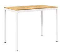vidaXL Tavolo Bar da Giardino Bianco 141 x 80,5 x 105 cm