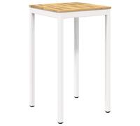 vidaXL Tavolo Bar da Giardino Bianco 60 x 60,5 x 105 cm