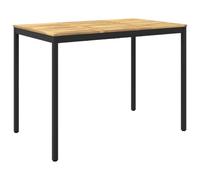 vidaXL Tavolo Bar da Giardino Bianco e Nero 147 x 88,5 x 105 cm