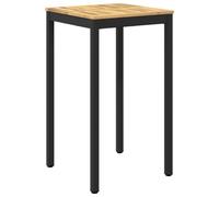 vidaXL Tavolo Bar da Giardino Bianco e Nero 60 x 60,5 x 105 cm