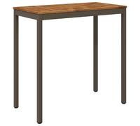 vidaXL Tavolo Bar da Giardino Naturale e Caffè 108,5 x 55 x 105 cm