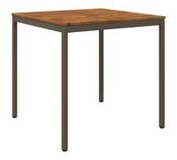 vidaXL Tavolo Bar da Giardino Naturale e Caffè 110 x 108,5 x 105 cm