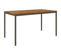 vidaXL Tavolo Bar da Giardino Naturale e Caffè 196 x 100,5 x 105 cm