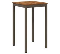 vidaXL Tavolo Bar da Giardino Naturale e Caffè 60 x 60,5 x 105 cm