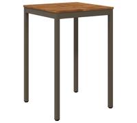 vidaXL Tavolo Bar da Giardino Naturale e Caffè 70 x 68,5 x 105 cm