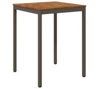 vidaXL Tavolo Bar da Giardino Naturale e Caffè 80 x 80,5 x 105 cm