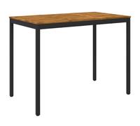 vidaXL Tavolo Bar da Giardino Naturale e Nero 141 x 80,5 x 105 cm