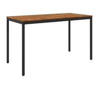 vidaXL Tavolo Bar da Giardino Naturale e Nero 180 x 88,5 x 105 cm