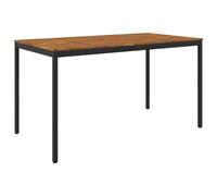 vidaXL Tavolo Bar da Giardino Naturale e Nero 196 x 100,5 x 105 cm