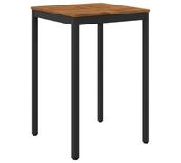 vidaXL Tavolo Bar da Giardino Naturale e Nero 70 x 68,5 x 105 cm