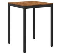 vidaXL Tavolo Bar da Giardino Naturale e Nero 80 x 80,5 x 105 cm