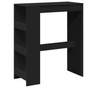 vidaXL Tavolo Bar con Rastrelliera Nero 90x40x103,5 cm Multistrato, Tavolo Bar con ripiano, Tavolo Alto, Mobile da Bar, Tavolo Bar da Cucina