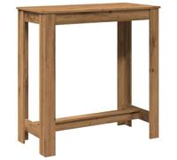 vidaXL Tavolo Bar Rovere Artigianale 102x50x103,5 cm Legno Multistrato, Tavolo Bar da Cucina, Tavolo da Bar, Arredamento da Bar, Tavolo Alto