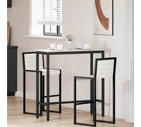 vidaXL tavolo Bianco 100 x 40 x 101 cm Legno ingegnerizzato e acciaio