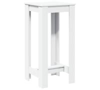 vidaXL Tavolo da Bar Bianco 51x50x103,5 cm in Truciolato, Tavolo Bar da Cucina, Tavolo da Bar, Arredamento da Bar, Tavolo Alto, Mobile da Bar