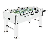 vidaXL Tavolo Calcio Balilla Tavolo Calcetto Billiardino Gioco Bambini Adulti con Accessori Robusto in MDF e Acciaio 60 kg 140x74,5x87,5 cm Bianco