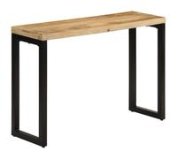 vidaXL Tavolo Consolle 110x35x76 cm in Legno Grezzo Massello di Mango