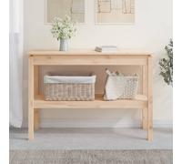 vidaXL Tavolo Consolle 110x40x75 cm in Legno Massello di Pino