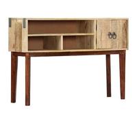 VIDAXL - Tavolo Consolle 115x30x76 Cm In Legno Massello Di Mango Grezzo