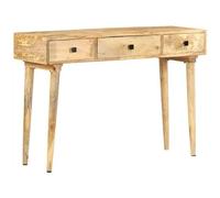 vidaXL Tavolo Consolle 115x35x76 cm in Legno Massello di Mango