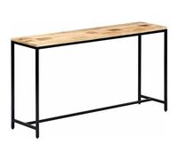 VIDAXL - Tavolo Consolle 140x35x76 Cm In Legno Massello Di Mango Grezzo