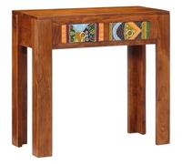 vidaXL Tavolo Consolle 80x35x75 cm in Legno Massello di Acacia