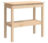 vidaXL Tavolo Consolle 80x40x75 cm in Legno Massello di Pino